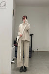 Daniel Andresen loose fitted trousers Cormorant beige